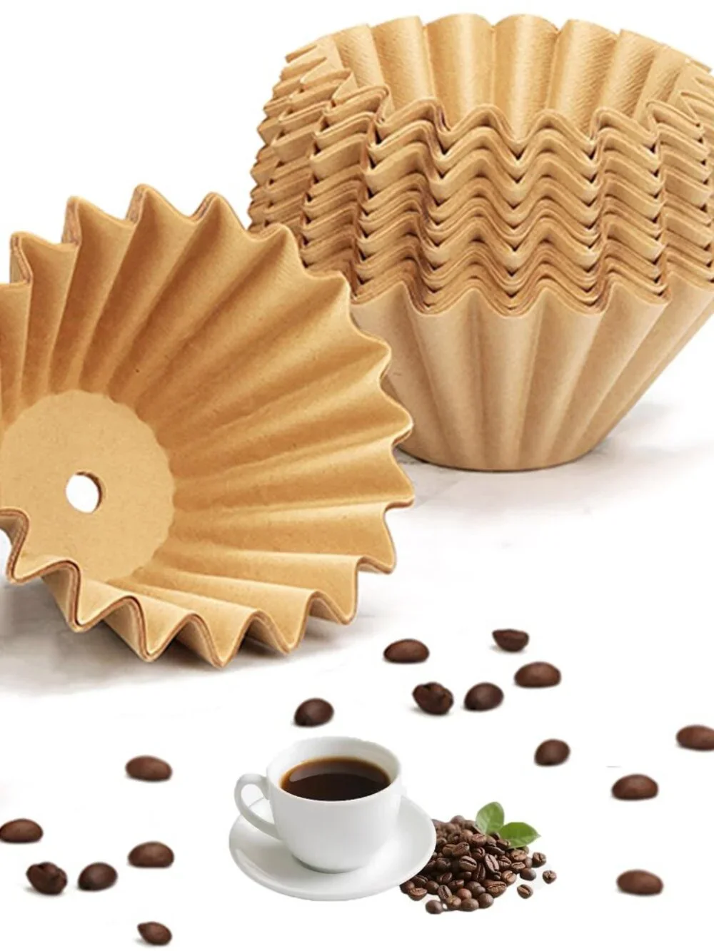 Coffee Filters Compatible with Farberware Coffee Percolator, 150 Pcs Unbleached